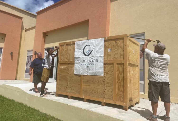 Arrival of Lifesaving Hyperbaric Chamber in Abaco